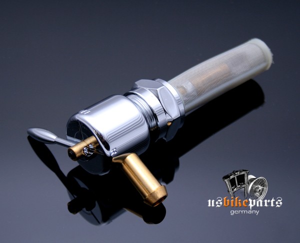 Custom Benzinhahn Messing Mod. 72 Harley Davidson 22mm